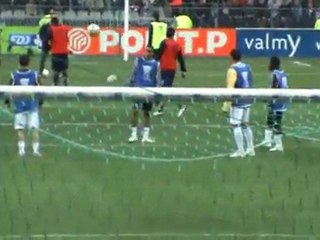 Echauffement des Olympiens!!!!!!!!