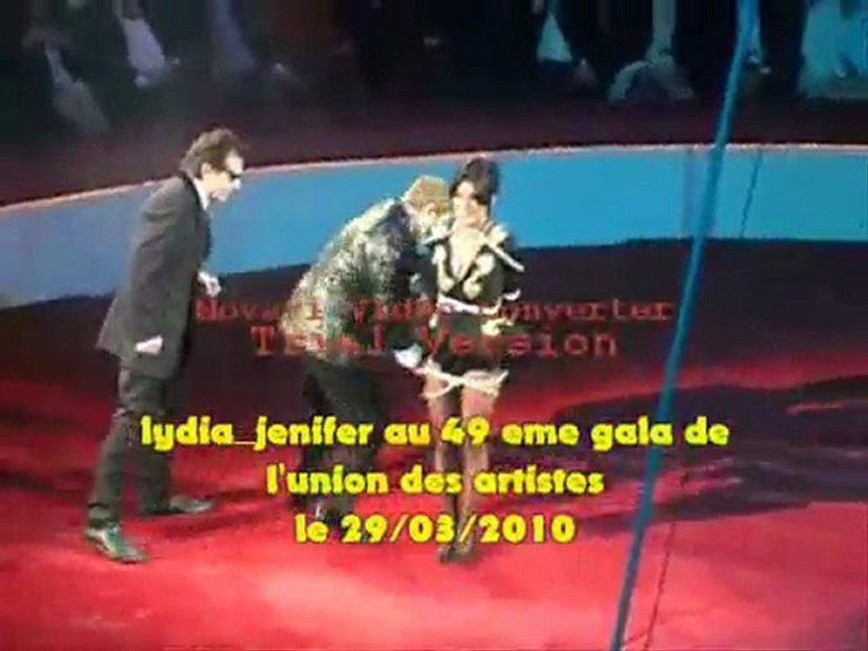 Jenifer au 49 ème gala de l'union des artistes le 29/03/2010