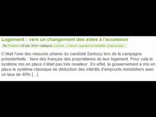 Marché immobilier au 5 avril 2010