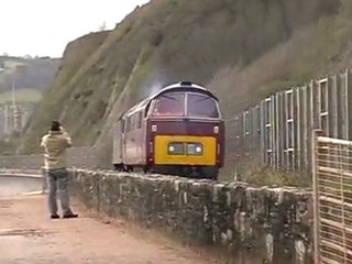 Class 47760+D1015 western champion at teignmouth on 3/4/2010