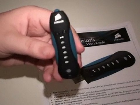 Corsair Padlock 2 8GB 256-bit Encrypted Pen Drive Quick Look