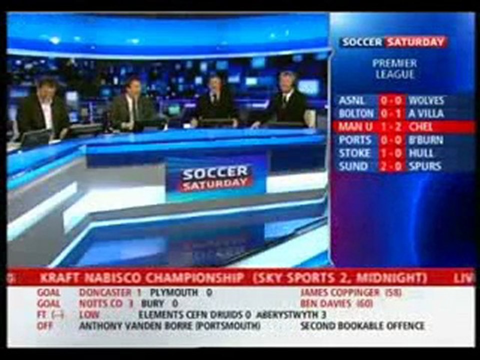 chris kamara misses sending off at portsmouth.