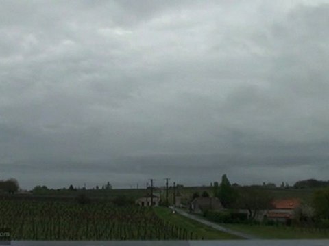 10/04/2009 Vidéo Accélérée 18h-19h Stratocumulus Altocumulus