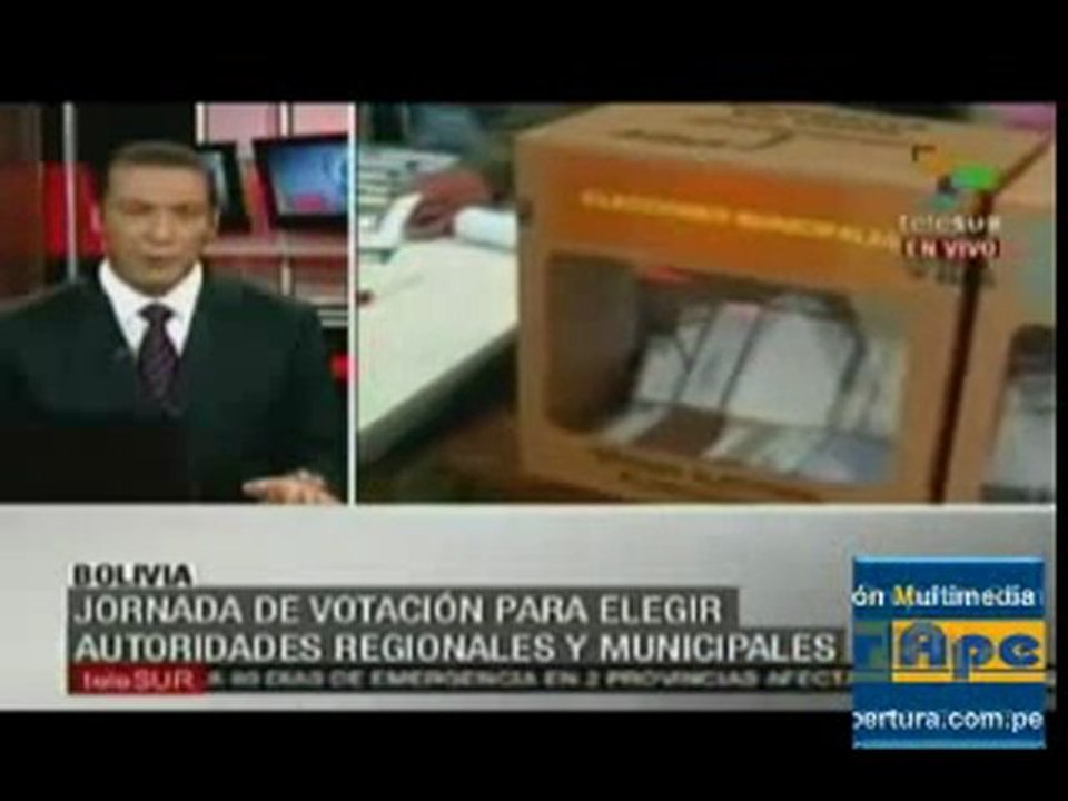 BOLIVIA: ELECCIONES MUNICIPALES Y REGIONALES 2010 1/2