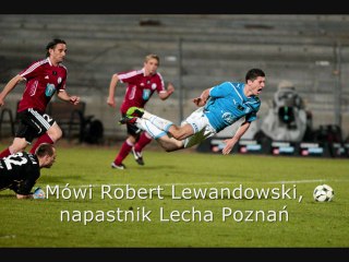 Jan Mucha i Robert Lewandowski po meczu Lech - Legia 1:0