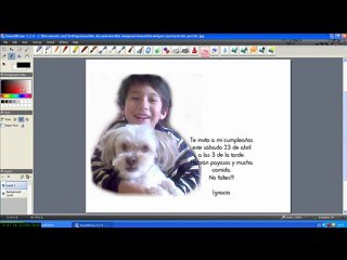 Video tutorial invitacion de cumpleaños para niños