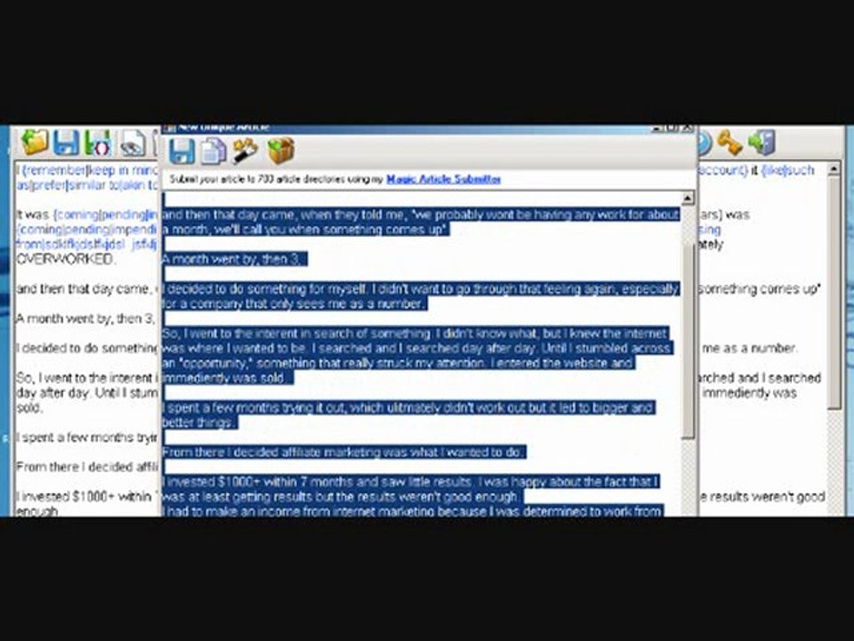 Article Spinning Made Easy!