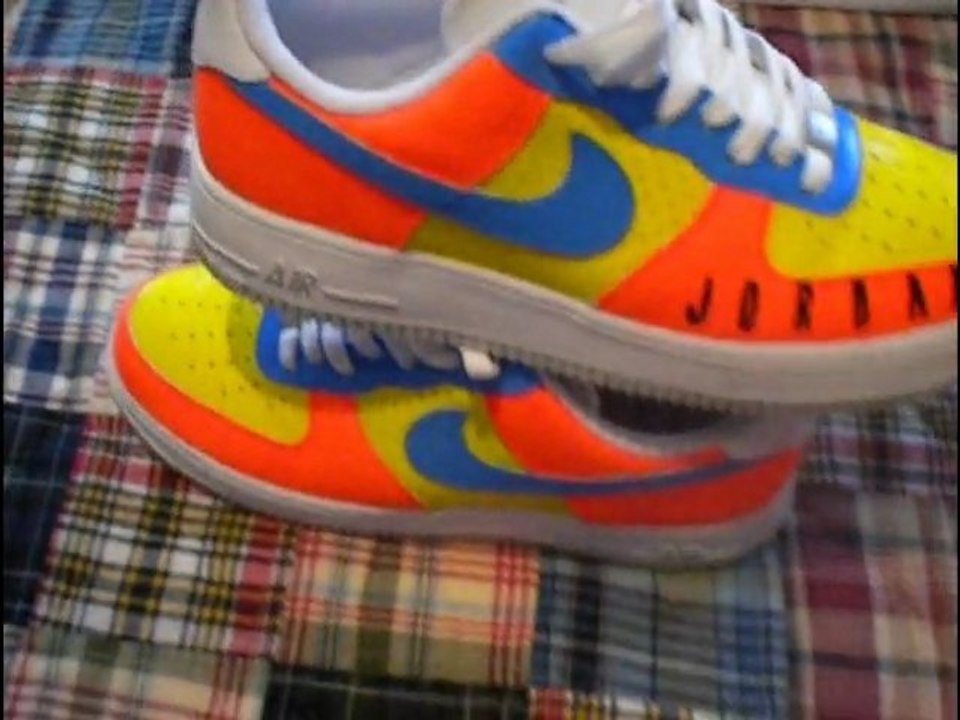 Custom Air Force One and NYX Nikes