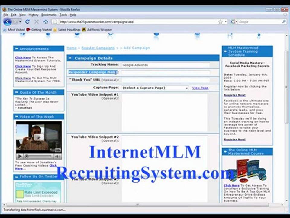 Free MLM Training:"How to generate leads online?"