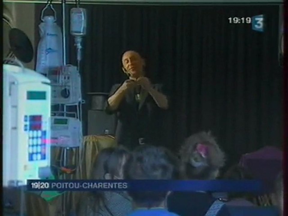 David Orta - magie à l'hôpital de Poitiers pour les enfants