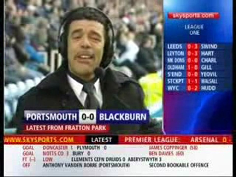 Chris Kamara misses Portsmouth red card- 3/4/10 (Soccer ...