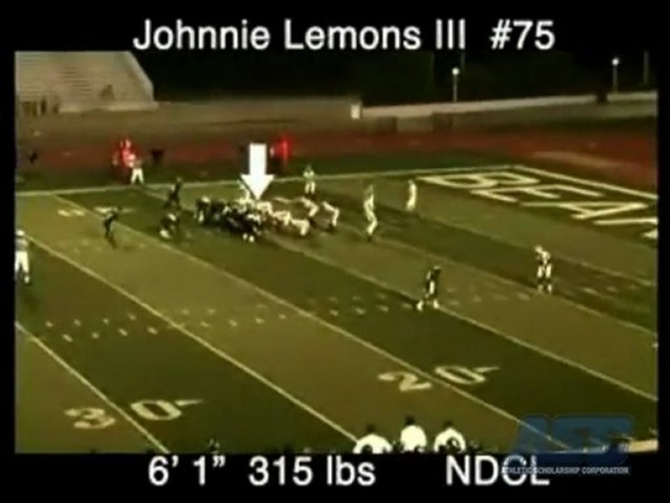 Johnnie Lemons III NDCL Football Highlights 2009