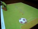 Funny video - dog playing virtual soccer