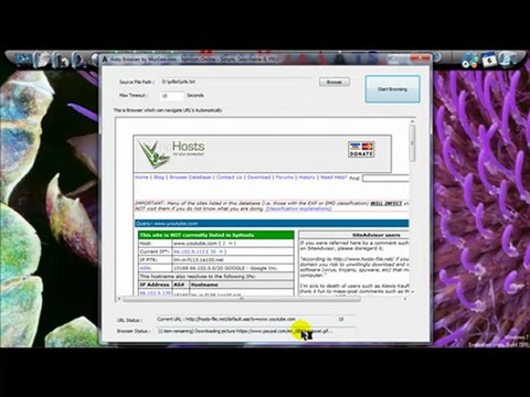 URL Browser to navigate or browse websites with URL file