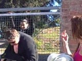 Wine Bloggers & Celebs Jump Fence of 11 C Penedès Church