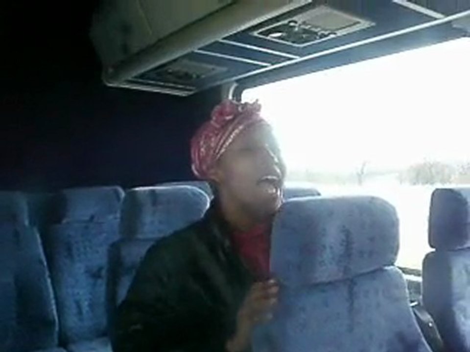 singing "selena" on bus