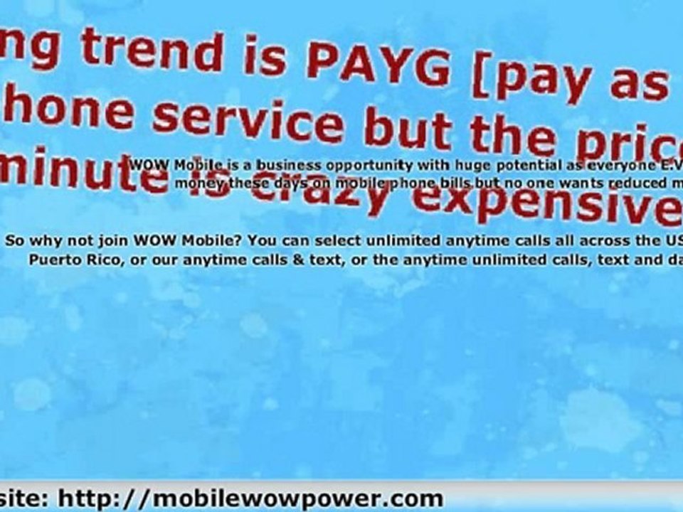 WOW MOBILE | MOBILE WOW NOW