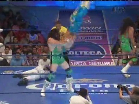 Fantasma, Dorada, Valiente vs Mephisto, Terrible, Texano