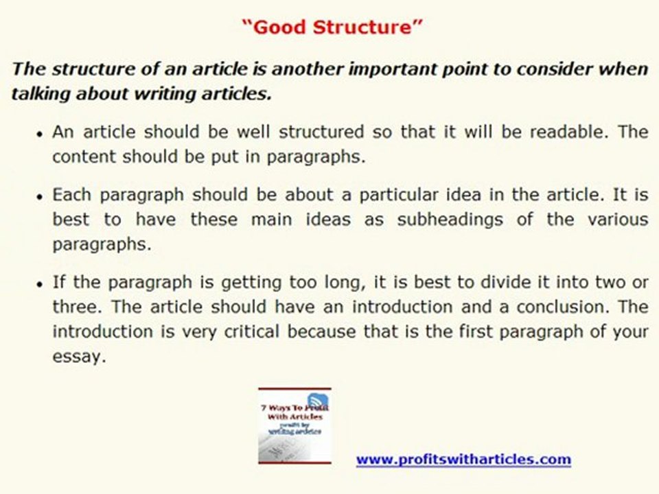 How To Write Articles – Five Essential Guidelines V3