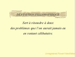 Les définitions du mariage