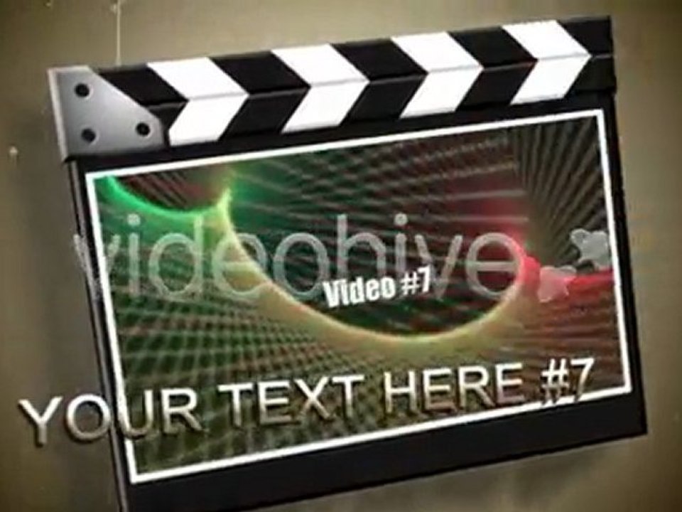 Movie Slate After Effects template