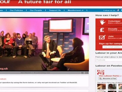 Gordon Brown answers Tweets at People's PMQs