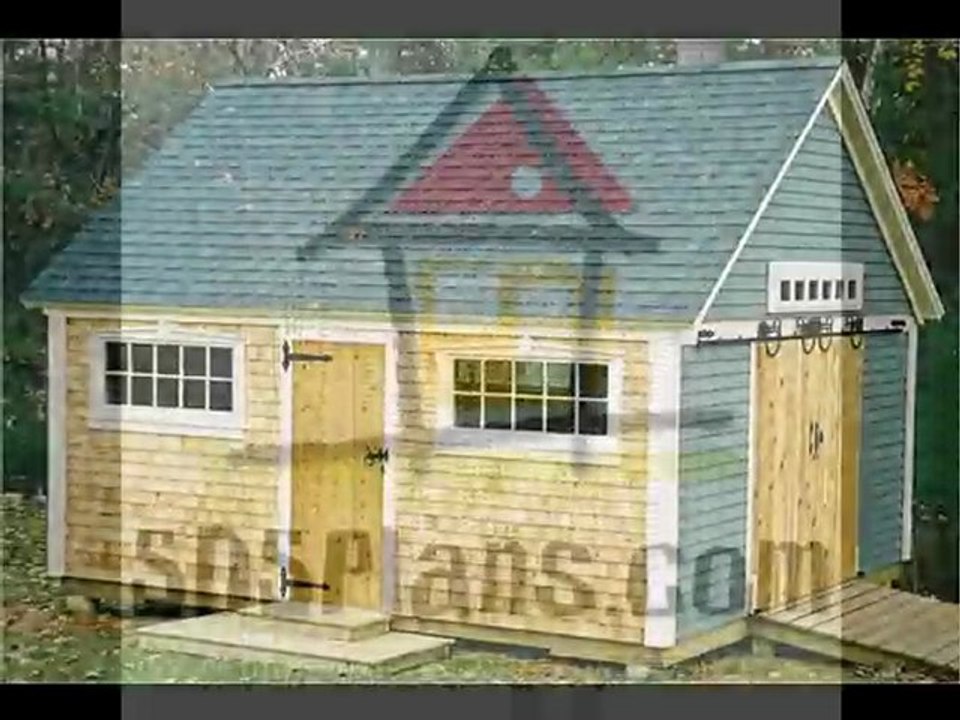 Gentleman Barn Plans 12' x 20' x 8' Blueprints