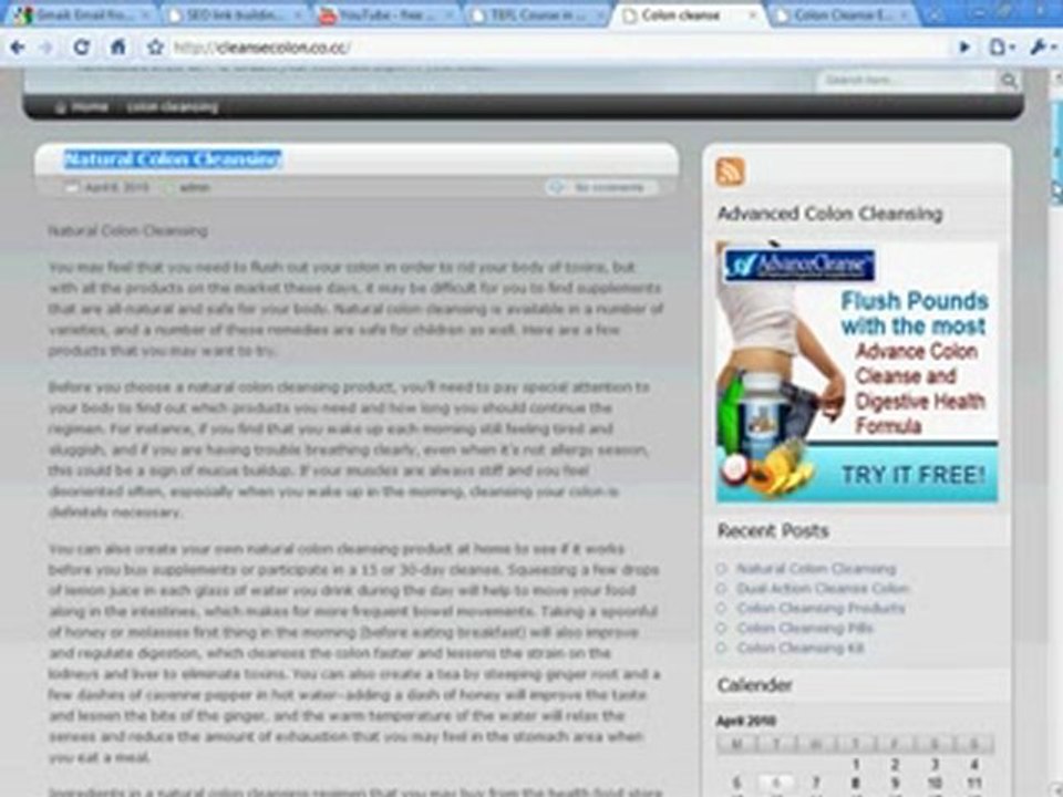 Cleanse Colon (colon cleanse)