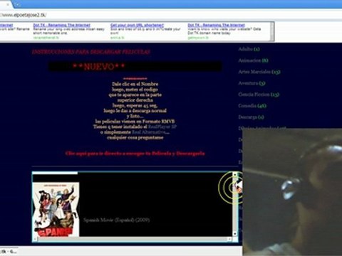 Tutorial de como bajar peliculas de mi pagina web