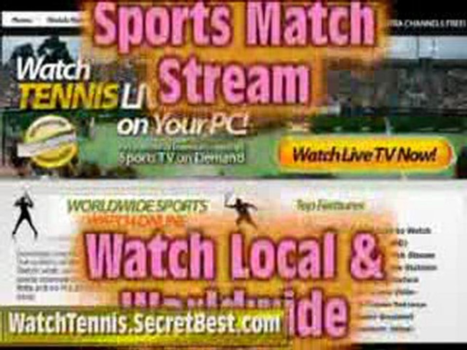 Watch Tennis Online in 2010