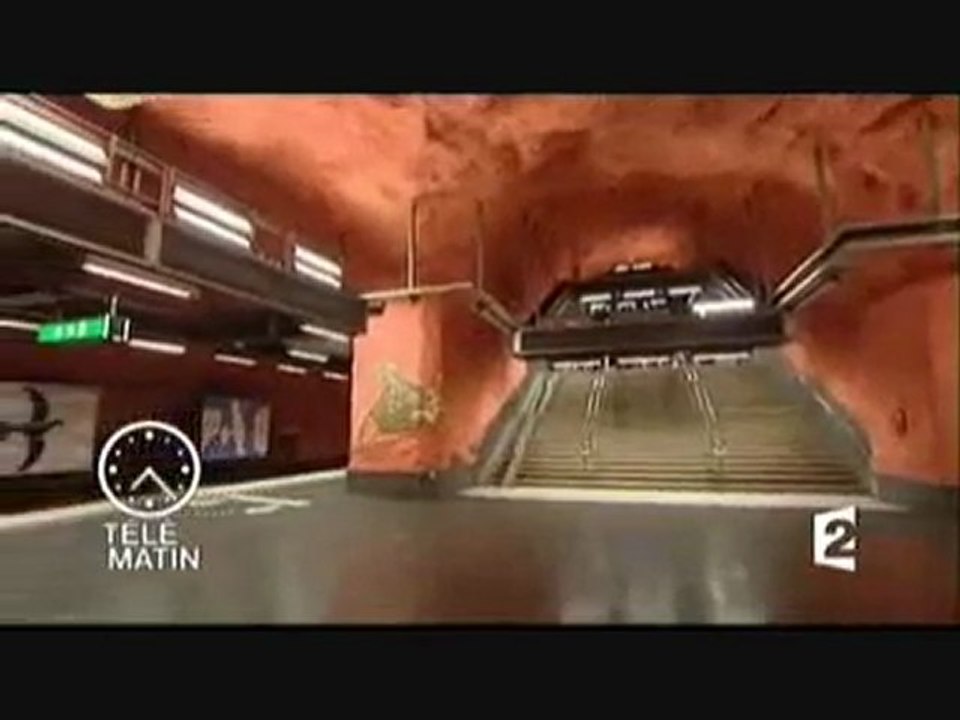 Métro de Stockholm, la claque !