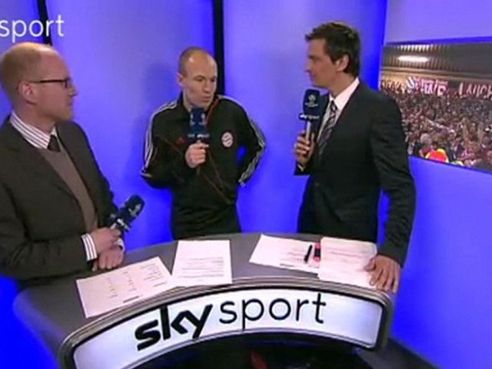 Arjen Robben post-match interview