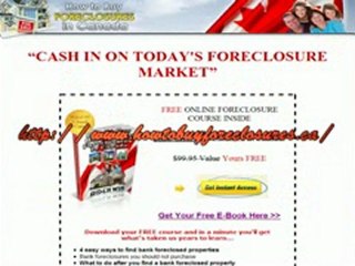 How to Buy Foreclosures in Canada