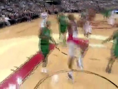 DeMar DeRozan gets out on the break and tosses home the nice