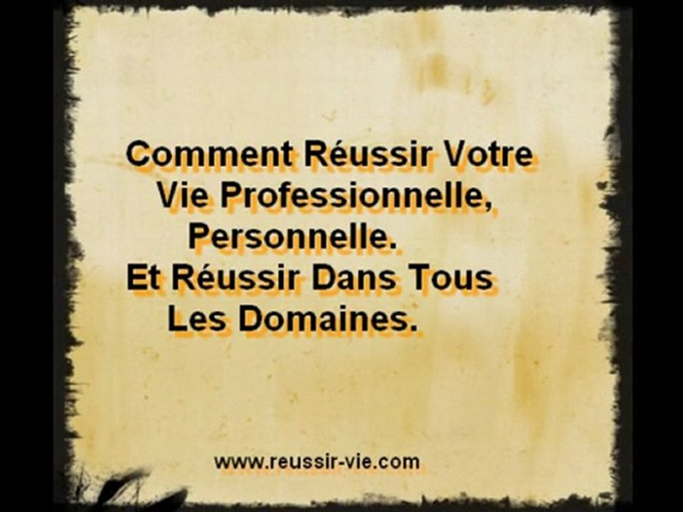 Attitude positive pour réussir sa vie.