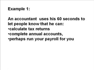 Use the Elevator Speech Principles in marketing