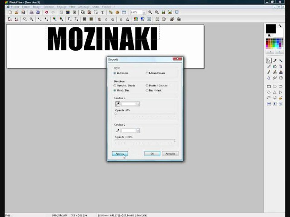 ( Tuto ) - Effet Texte Crystal sous Photofiltre