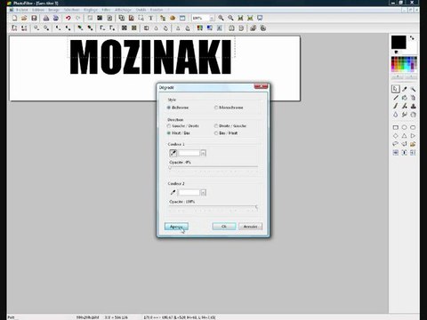 ( Tuto ) - Effet Texte Crystal sous Photofiltre