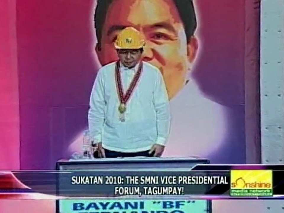 Newsline Pilipinas:Sukatan 2010 SMNI Vice Presidential Forum
