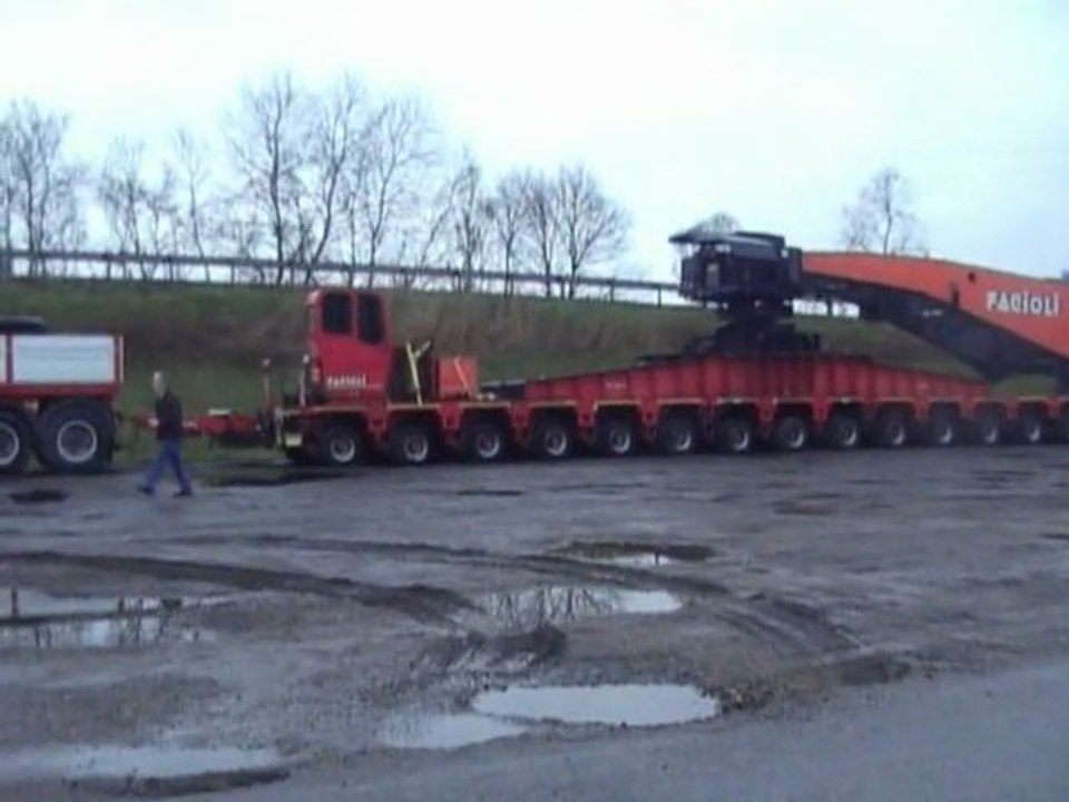 2ème convoi très exceptionnel en Saône-et-Loire (8/04/2010)