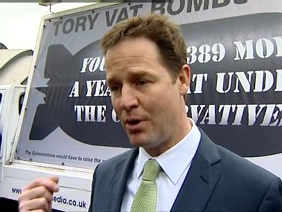 Clegg accuses Tories of tax bombshell