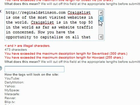 How to Upload Video To Multiple Video Sharing Sites