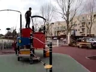 Saut de 3m au Petits-Jeux.