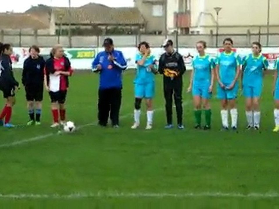 U15 contre Leeds (présentation des équipes) 8/04/10