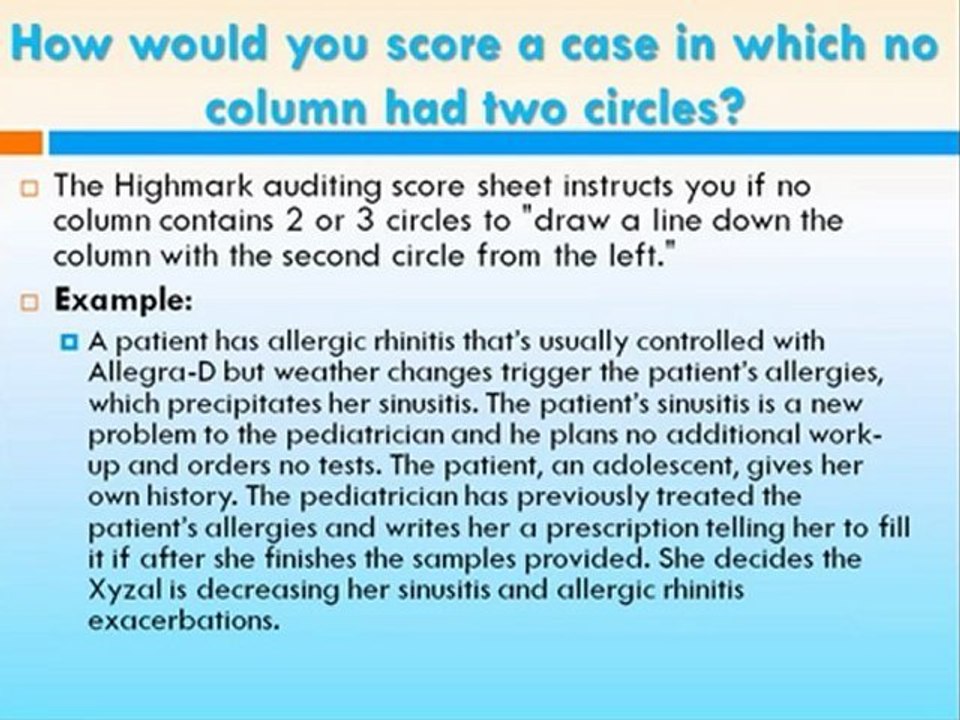 E/M: Score Medical Decision Making 4/4