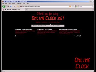 Unique Barcode Alarm Clock ⏰ - Barcode.OnlineClock.net