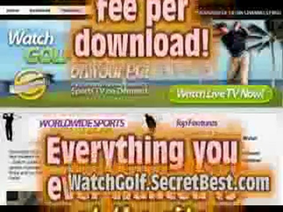 Live Golf Watch Live Golf Free Golf Matches Live Live video