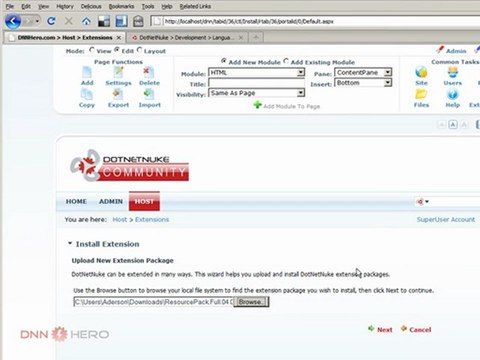 DotNetNuke Tutorial - How to setup multiple languages in DNN