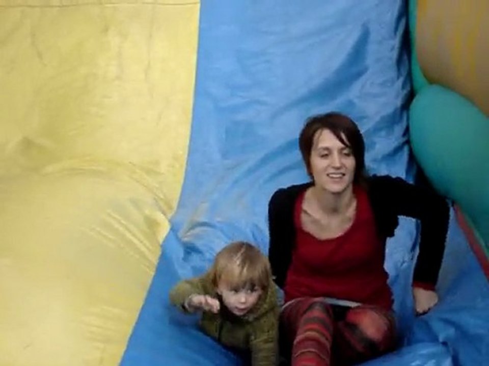 Tobogan avec Maman