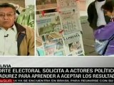 Crecen denuncias de fraude electoral en Bolivia